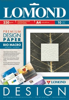 Lomond Бумага глянцевая с тиснением 'Био макро' 230г/м2 10л А4     0936041 - фото 4638
