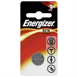 Батарейка CR2016, 3 В, ENERGIZER (1 шт.)     CR2016 - фото 9451