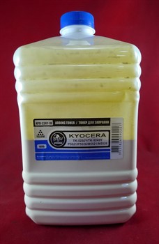Тонер для Kyocera TK-5220/5230/5240/5140/5150/5160/5270/5280/5290/8115/895/590/580/540/550/560/570 Yellow (фл. 1кг) Black&White Premium     KPR-224Y-1K - фото 9839