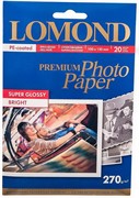Lomond Суперглянцевая фотобумага 10х15, 270г/м2, 20л. 1106102