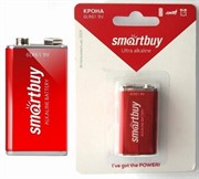Батарейка КРОНА Smartbuy щелочная алкалиновая     6LR61